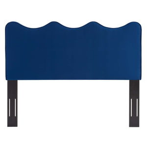 Athena Performance Velvet Full/Queen Headboard Navy MOD-6520-NAV