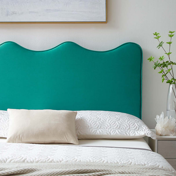 Athena Performance Velvet Full/Queen Headboard Teal MOD-6520-TEA