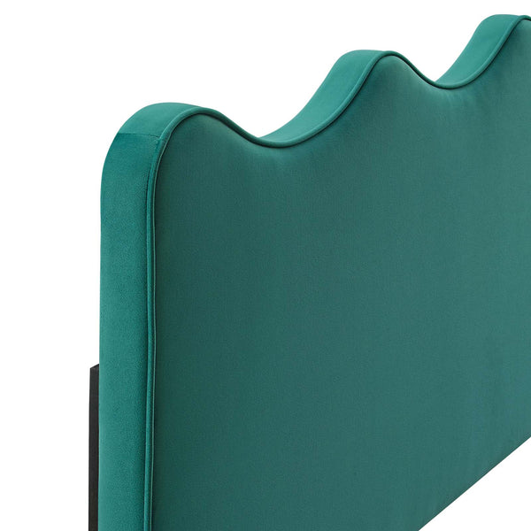 Athena Performance Velvet Full/Queen Headboard Teal MOD-6520-TEA