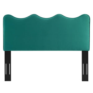 Athena Performance Velvet Full/Queen Headboard Teal MOD-6520-TEA