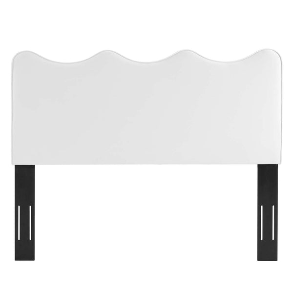 Athena Performance Velvet Full/Queen Headboard White MOD-6520-WHI