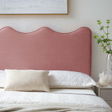 Athena Performance Velvet King/California King Headboard Dusty Rose MOD-6521-DUS