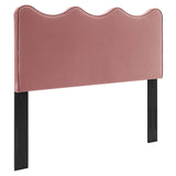 Athena Performance Velvet King/California King Headboard Dusty Rose MOD-6521-DUS