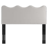 Athena Performance Velvet King/California King Headboard Light Gray MOD-6521-LGR