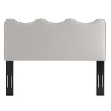 Athena Performance Velvet King/California King Headboard Light Gray MOD-6521-LGR