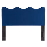 Athena Performance Velvet King/California King Headboard Navy MOD-6521-NAV