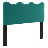 Athena Performance Velvet King/California King Headboard Teal MOD-6521-TEA