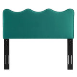 Athena Performance Velvet King/California King Headboard Teal MOD-6521-TEA