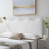 Athena Performance Velvet King/California King Headboard White MOD-6521-WHI