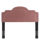 Belinda Performance Velvet Full/Queen Headboard Dusty Rose MOD-6569-DUS