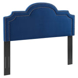 Belinda Performance Velvet Full/Queen Headboard Navy MOD-6569-NAV