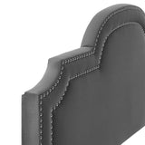 Belinda Performance Velvet King/California King Headboard Charcoal MOD-6570-CHA