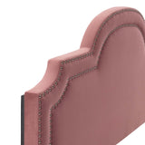 Belinda Performance Velvet King/California King Headboard Dusty Rose MOD-6570-DUS