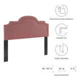 Belinda Performance Velvet King/California King Headboard Dusty Rose MOD-6570-DUS