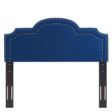 Belinda Performance Velvet King/California King Headboard Navy MOD-6570-NAV