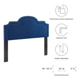 Belinda Performance Velvet King/California King Headboard Navy MOD-6570-NAV