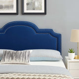 Belinda Performance Velvet King/California King Headboard Navy MOD-6570-NAV