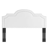 Belinda Performance Velvet King/California King Headboard White MOD-6570-WHI