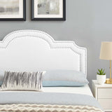 Belinda Performance Velvet King/California King Headboard White MOD-6570-WHI