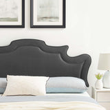 Evangeline Performance Velvet Twin Headboard Charcoal MOD-6571-CHA