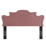 Evangeline Performance Velvet Twin Headboard Dusty Rose MOD-6571-DUS