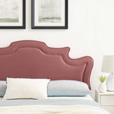 Evangeline Performance Velvet Twin Headboard Dusty Rose MOD-6571-DUS