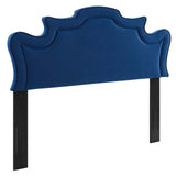 Evangeline Performance Velvet Twin Headboard Navy MOD-6571-NAV