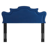 Evangeline Performance Velvet Twin Headboard Navy MOD-6571-NAV