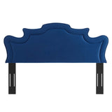 Evangeline Performance Velvet Twin Headboard Navy MOD-6571-NAV