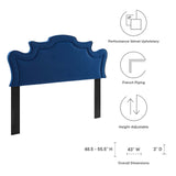 Evangeline Performance Velvet Twin Headboard Navy MOD-6571-NAV