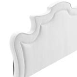 Evangeline Performance Velvet Twin Headboard White MOD-6571-WHI