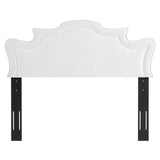 Evangeline Performance Velvet Twin Headboard White MOD-6571-WHI