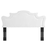 Evangeline Performance Velvet Twin Headboard White MOD-6571-WHI