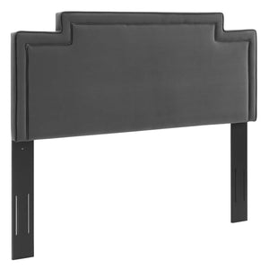 Transfix Performance Velvet Twin Headboard Charcoal MOD-6574-CHA