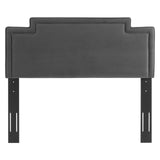 Transfix Performance Velvet Twin Headboard Charcoal MOD-6574-CHA