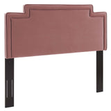 Transfix Performance Velvet Twin Headboard Dusty Rose MOD-6574-DUS