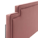 Transfix Performance Velvet Twin Headboard Dusty Rose MOD-6574-DUS