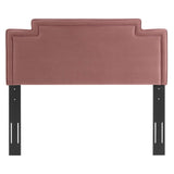 Transfix Performance Velvet Twin Headboard Dusty Rose MOD-6574-DUS