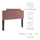 Transfix Performance Velvet Twin Headboard Dusty Rose MOD-6574-DUS