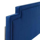 Transfix Performance Velvet Twin Headboard Navy MOD-6574-NAV