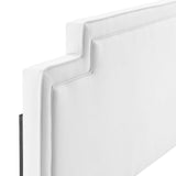 Transfix Performance Velvet Twin Headboard White MOD-6574-WHI