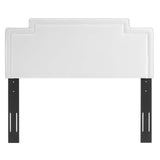 Transfix Performance Velvet Twin Headboard White MOD-6574-WHI