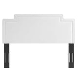 Transfix Performance Velvet Twin Headboard White MOD-6574-WHI