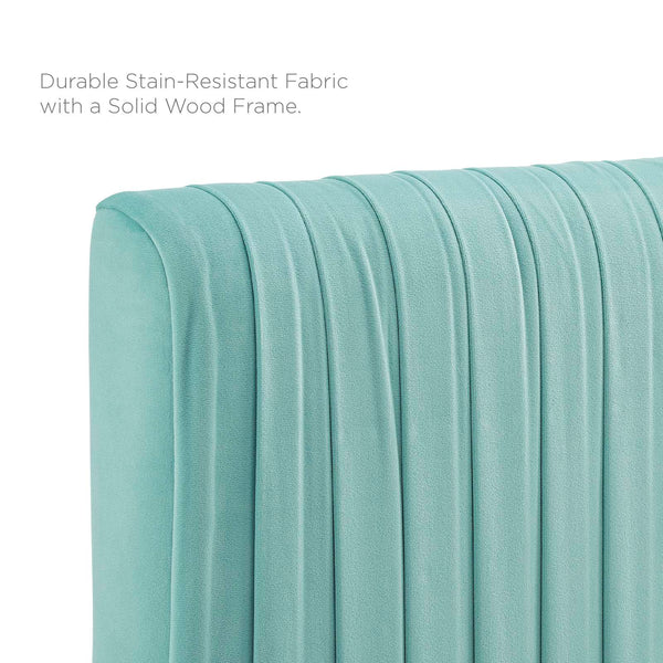 Peyton Performance Velvet Queen Platform Bed Mint MOD-6596-MIN