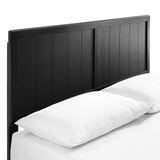 Alana King Wood Platform Bed With Angular Frame Black MOD-6617-BLK