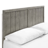 Alana Twin Wood Platform Bed With Angular Frame Gray MOD-6618-GRY