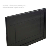 Marlee Full Wood Platform Bed With Angular Frame Black MOD-6625-BLK