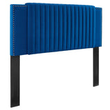 Modway Furniture Felicity Channel Tufted Performance Velvet Twin Headboard 0423 Navy MOD-6661-NAV