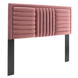 Modway Furniture Believe Channel Tufted Performance Velvet Twin Headboard 0423 Dusty Rose MOD-6664-DUS