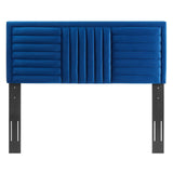 Modway Furniture Believe Channel Tufted Performance Velvet Twin Headboard 0423 Navy MOD-6664-NAV